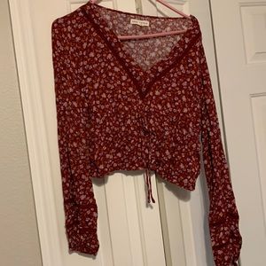 Aeropostale top with tie in front